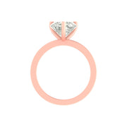 Timeless 3 Carat Heart-Shaped Lab Diamond Ring – Elegant Solitaire in 14K/18K Gold