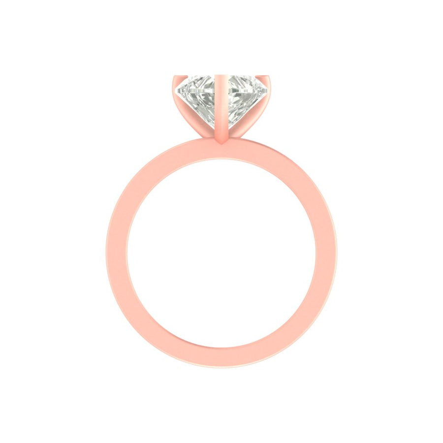 Timeless 3 Carat Heart-Shaped Lab Diamond Ring – Elegant Solitaire in 14K/18K Gold
