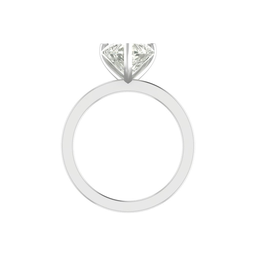 Timeless 3 Carat Heart-Shaped Lab Diamond Ring – Elegant Solitaire in 14K/18K Gold