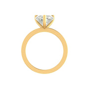 Timeless 3 Carat Heart-Shaped Lab Diamond Ring – Elegant Solitaire in 14K/18K Gold