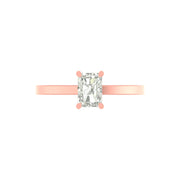 1 Carat Radiant-Cut Lab Diamond Ring  – Elegant & Lightweight