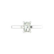 1 Carat Radiant-Cut Lab Diamond Ring  – Elegant & Lightweight