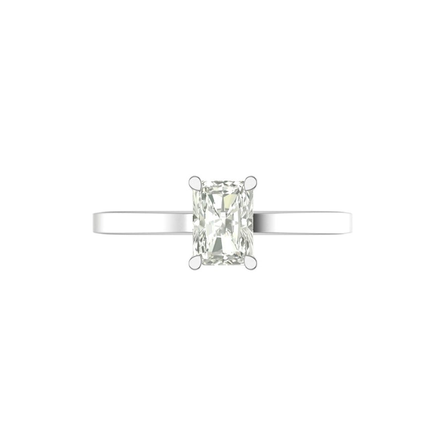 1 Carat Radiant-Cut Lab Diamond Ring  – Elegant & Lightweight