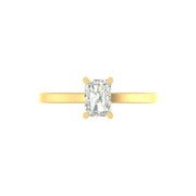 1 Carat Radiant-Cut Lab Diamond Ring  – Elegant & Lightweight