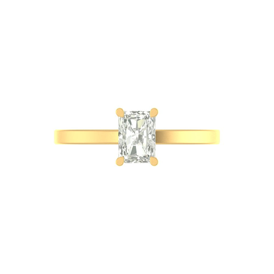 1 Carat Radiant-Cut Lab Diamond Ring  – Elegant & Lightweight