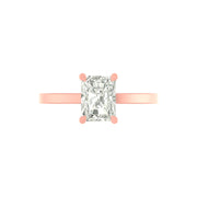 2 Carat Radiant-Cut Lab Diamond Ring in 14K / 18K Gold – Statement Luxury in Lightweight