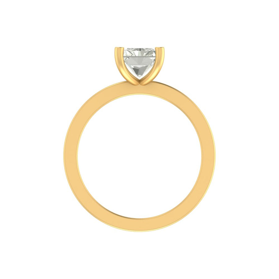 2 Carat Radiant-Cut Lab Diamond Ring in 14K / 18K Gold – Statement Luxury in Lightweight