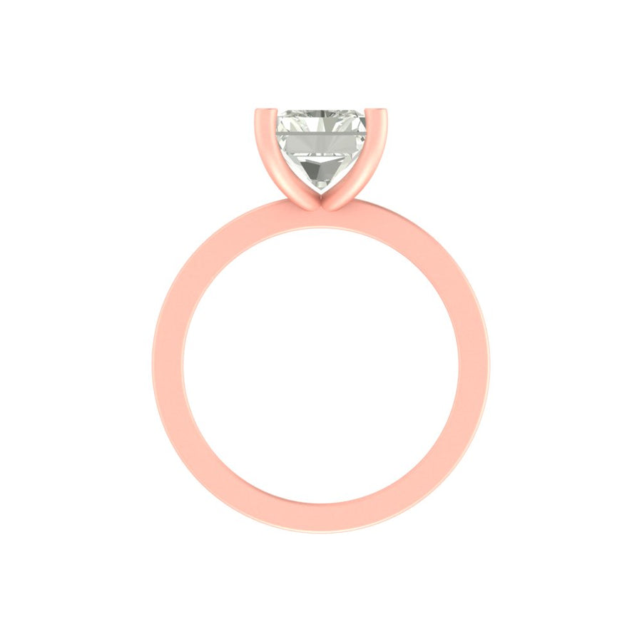 3 Carat Radiant-Cut Lab Diamond Ring in 14K / 18K Gold – Grand Luxury, Lightweight Build