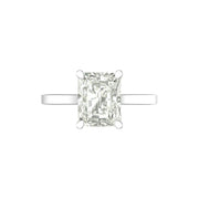 3 Carat Radiant-Cut Lab Diamond Ring in 14K / 18K Gold – Grand Luxury, Lightweight Build